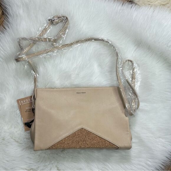 Pixie Mood NWT blush pink and cork vegan bag - Picture 1 of 7